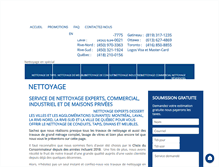 Tablet Screenshot of nettoyageexperts.com